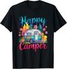 Funny Happy Camper Camping Apparel Trailer Unisex TShirt