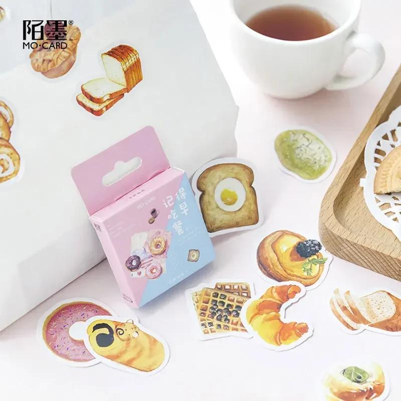 46/pack Cute Food Kawaii Bread Donuts Scrapbooking Stickers DIY Craft Decoracion Journal Photo Albums Decoration Sticker