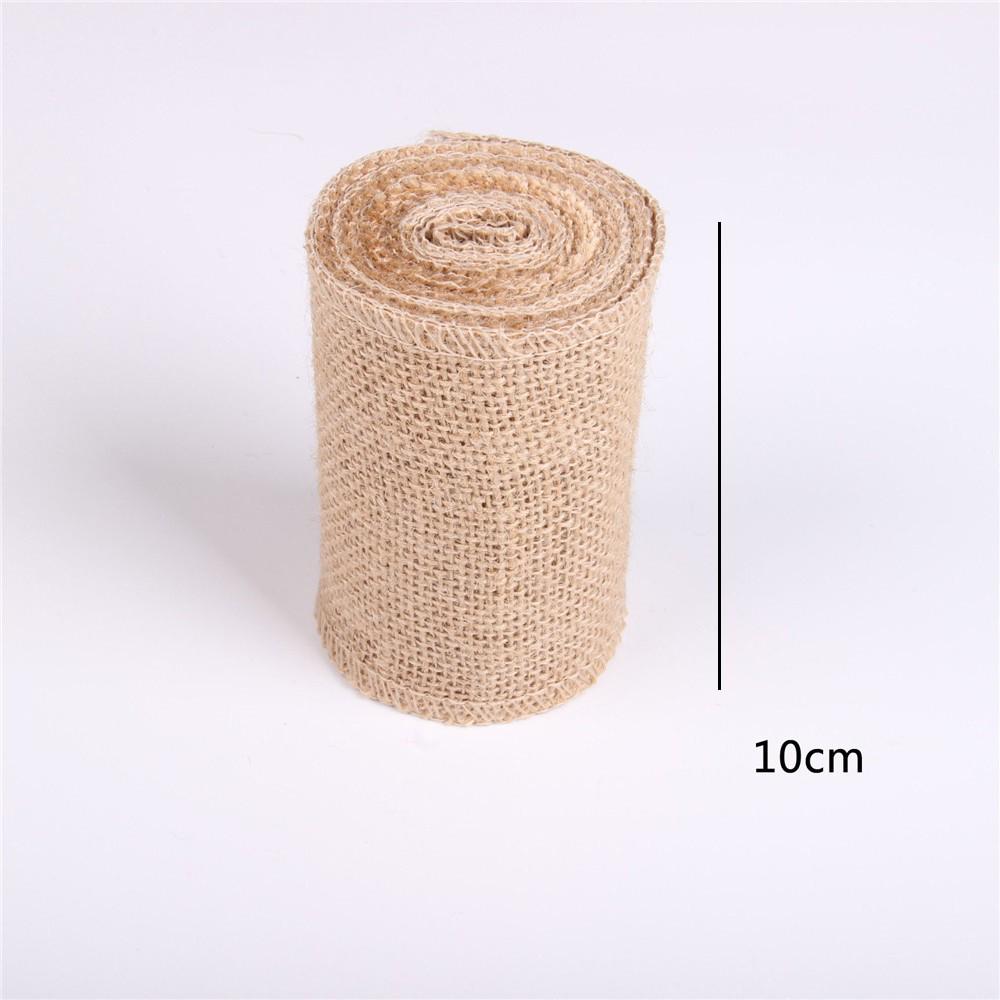 Natürliches handgemachtes Jute-Sackleinenband für DIY Weihnachts- und Hochzeitsdekorationen