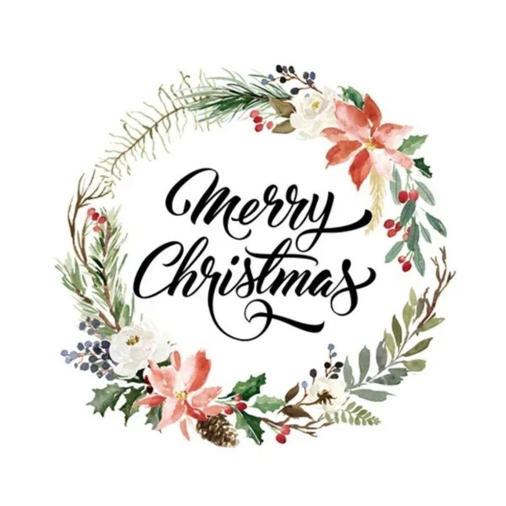 Vintage Christmas Metal Wall Decoration, Holiday Sticker Sign