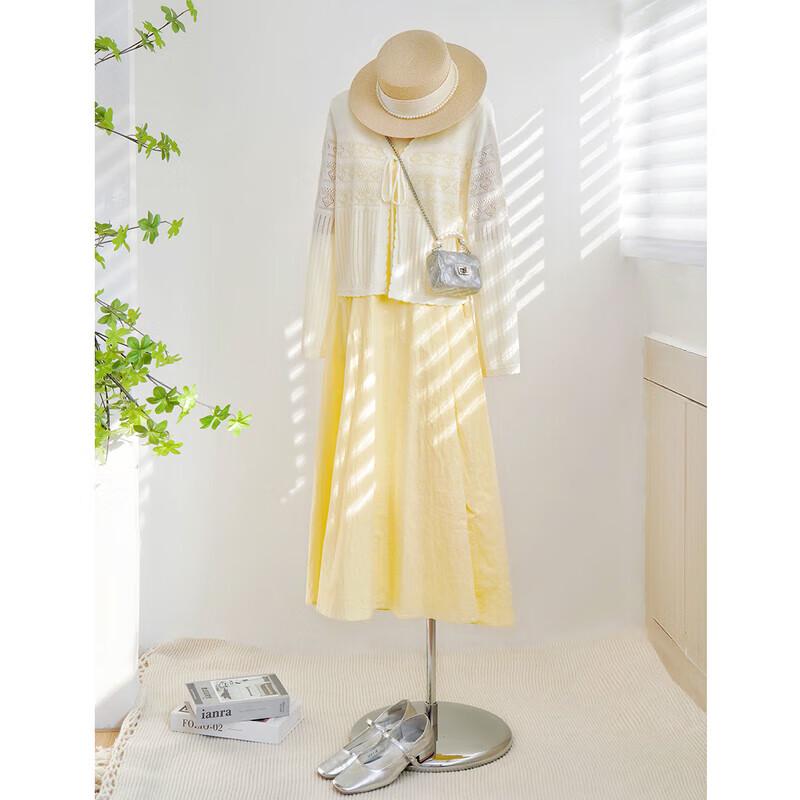 INMAN French Style Square Neck Spaghetti Strap Long Dress