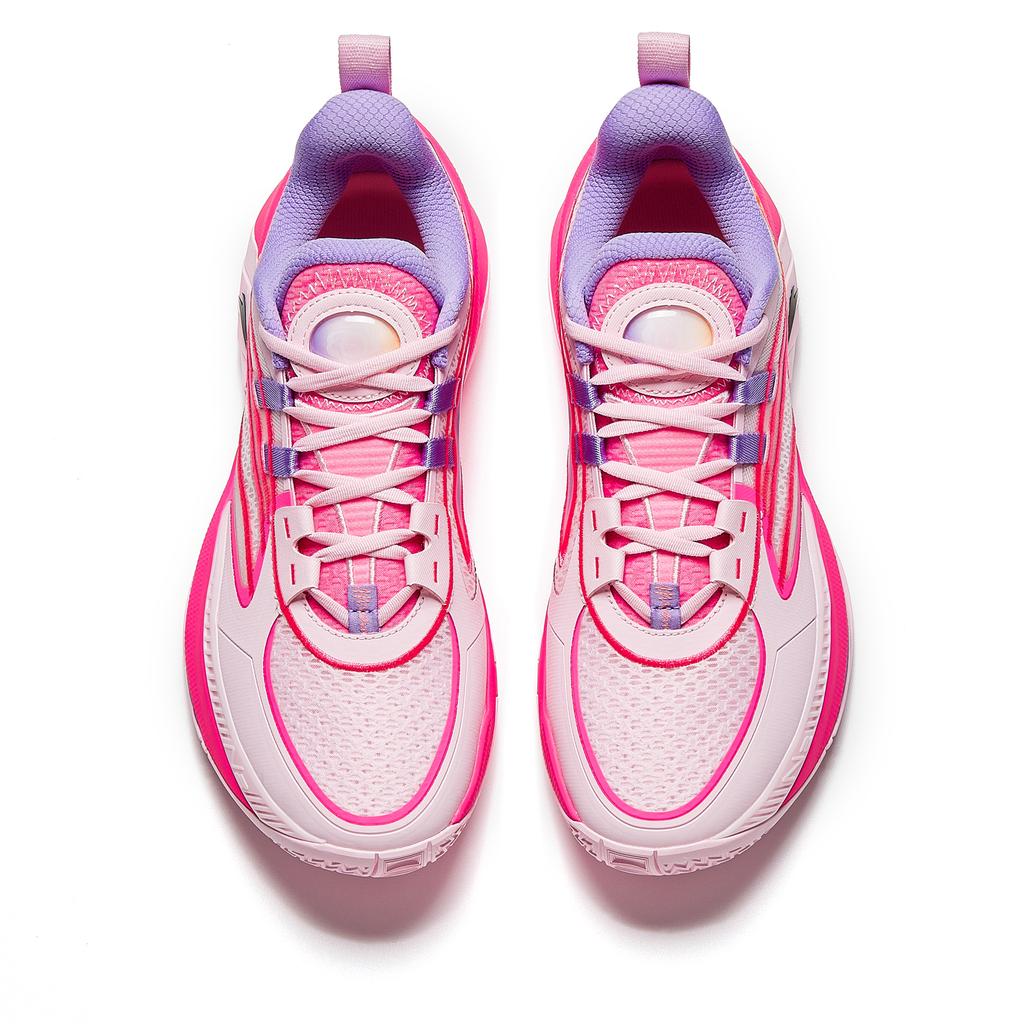 Anta Shunxi 1 V2 Family First Nitrogen Technology Shock Absorption Durable Low-Top Basketball Shoes Men sneaker Pink Purple 912431110Q-1