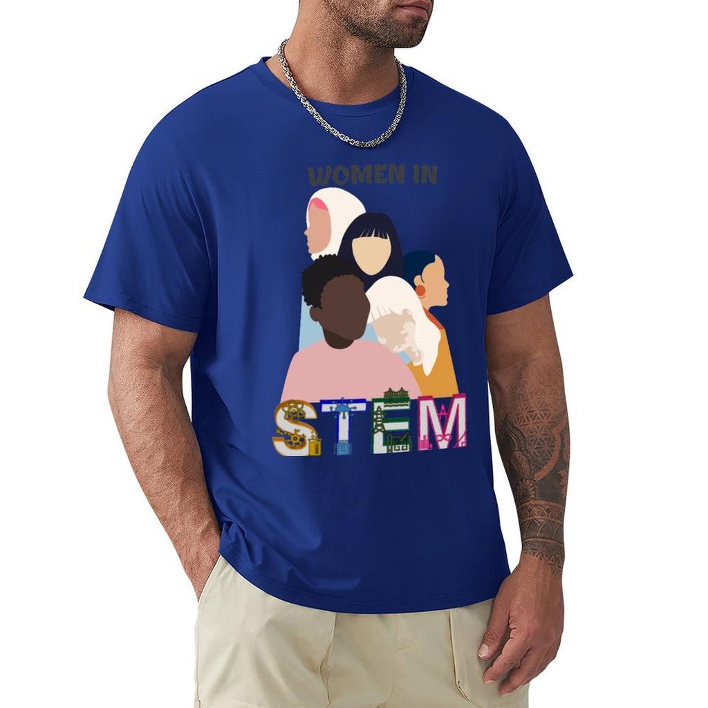 Women In Stem T-Shirt Hippie Clothes Summer Tops Vintage Anime Shirt Mens Graphic T-Shirts Hip Hop