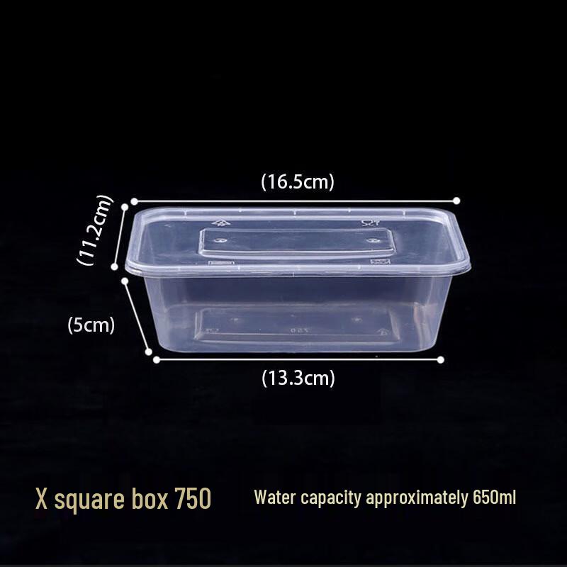 BOUSSAC Disposable Food Storage Container with Lid