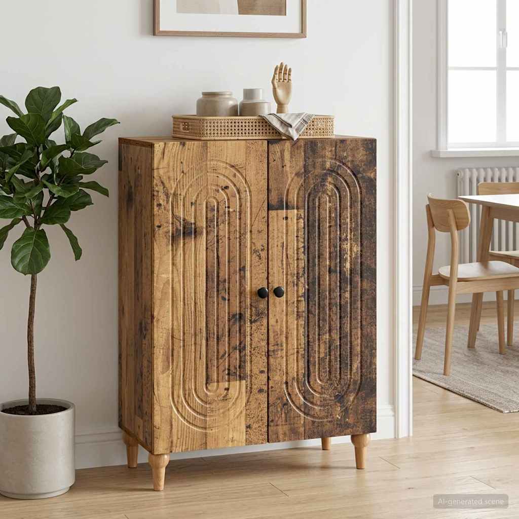 Sideboard Reclaimed Wood 66 x 34.5 x 90 cm Engineered Wood