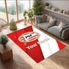 PSV Eindhoven FC Printed Crystal Velvet Rug Non‑Slip Crystal Velvet Carpet For Sofa Bedroom Indoor Home Decoration
