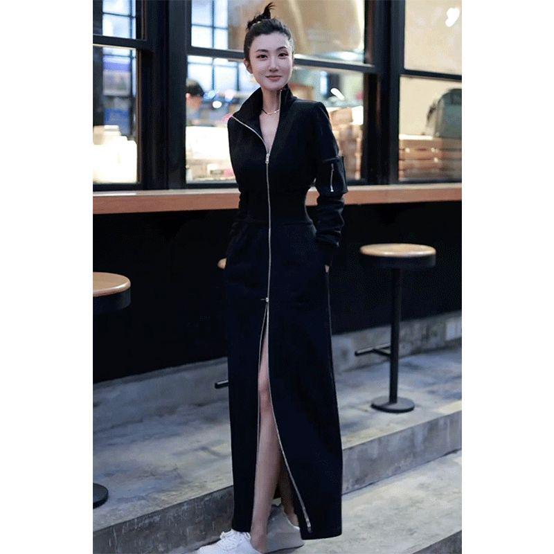

Women s Autumn High-Fashion Waist-Slimming Cardigan Dress Extra Large