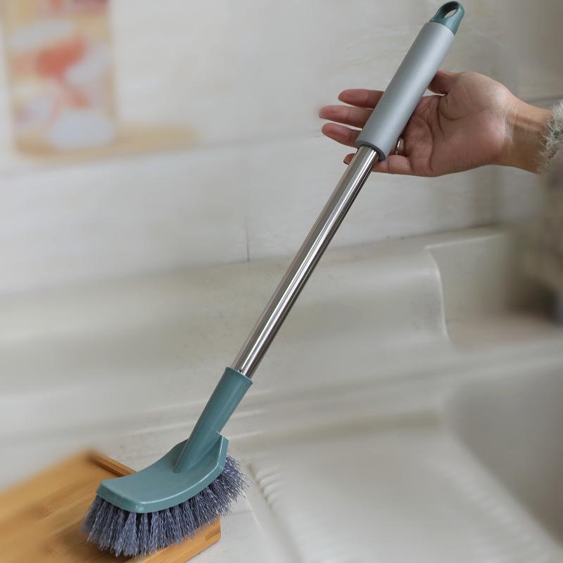 Long Handle No Dead Corner Toilet Cleaning Brush for Squat Toilets and Floors