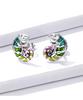 Yin Ziyun Platinum-Plated Chameleon Earrings: Cute Animal S925 Silver for Men & Women - Model BSE587