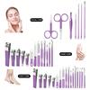 30pcs Nail Clipper Kit Manicure Set Stainless Steel Professional Pedicure Kit For Nail Care Tools Fingernails & Toenails Trimmer For Home