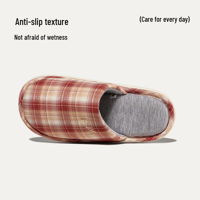 Puxi Cotton Indoor Slippers - Versatile Wrap-Toe, Anti-Slip, Warm for Autumn and Winter
