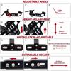 For Yamaha MT07 Kawasaki Z800 Honda for Universal Motorcycle License Plate Holder Number Plate Holder with Turn Signal Lights