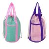 Foldable Beach Storage Bag Handheld Toy Organizer Swimming Accessories Mesh Toiletries Bag  Sports