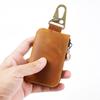 Handmade Genuine Leather Key Wallet and Coin Purse Luxury Designer Casual Key Wallet Organizer for Smart Car Key Bag 6*10.5cm