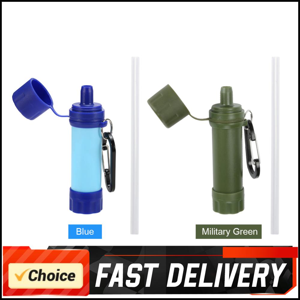 Outdoor Trinkwasserfilter Reiniger Notfall Leben Tragbar Überleben Strohhalm Wasserfilter für Klettern Reisen Camping