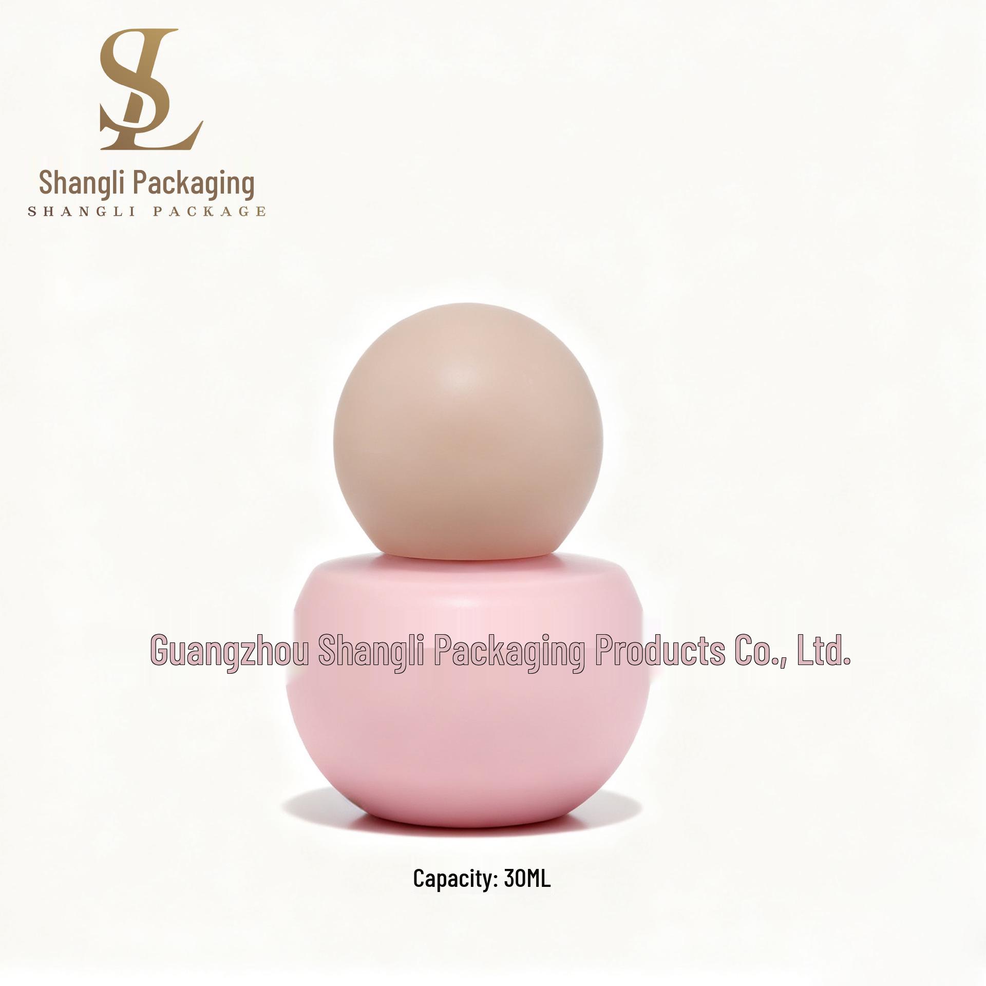 30ml Round Foundation & Lotion Travel Bottle with Ball Cap Press Pump