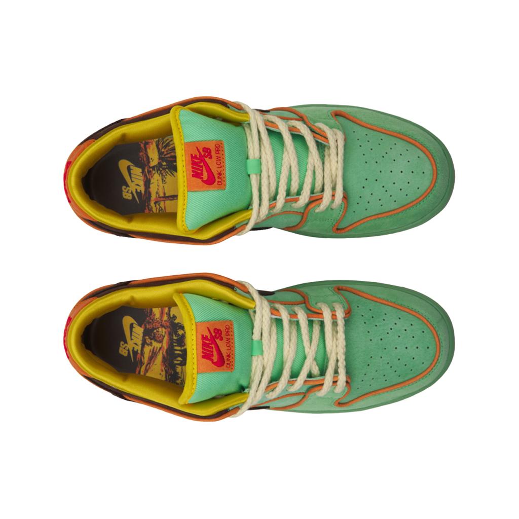 Nike Dunk Low SB Rodeo Unisex-Sneakers Grün Turmalin Barockbraun HF3058-300