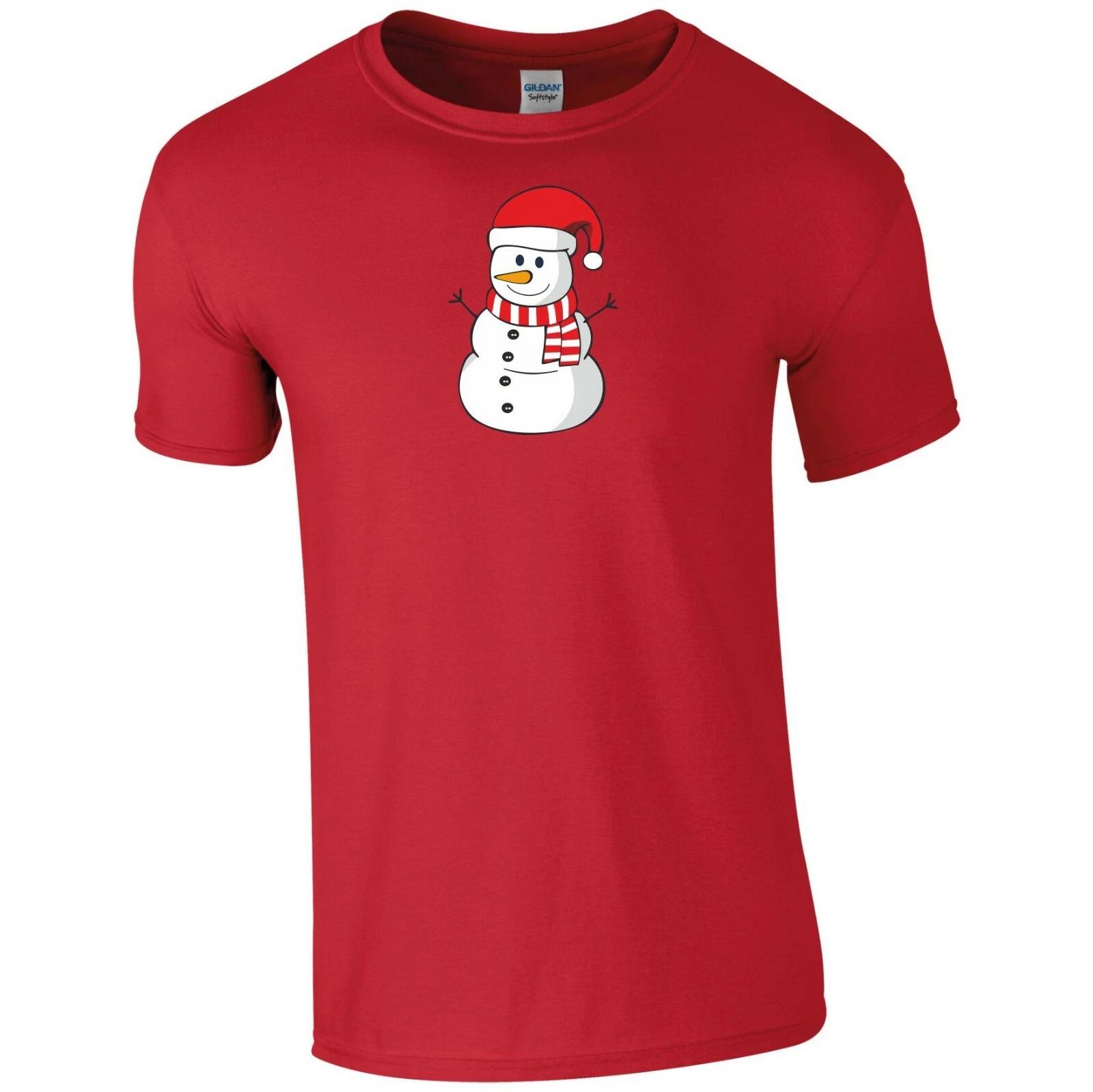 

Santa Snowman T Shirt Santa Claus Funny Joke Christmas Xmas Gift Kids Tee Top 3XL