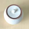 Hechimon Salt Made In Japan Pot, Small, White,