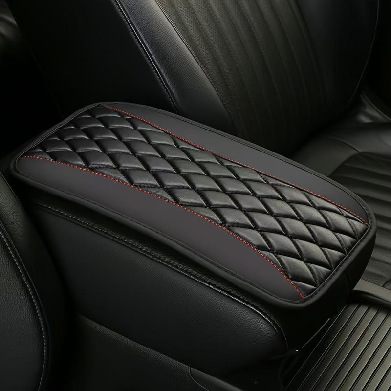 PU Leather Car Armrest Cover Center Console Pad Anti Slip Auto Interior Accessory Universal