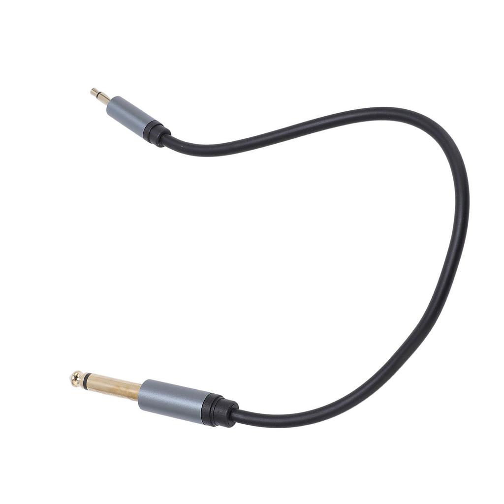 3.5mm Mono Male to 6.35mm Mono Male Sound Cable 11.8 Inch 6.35mm to 3.5mm Headphone Adapter Cord for Speaker Amplifier