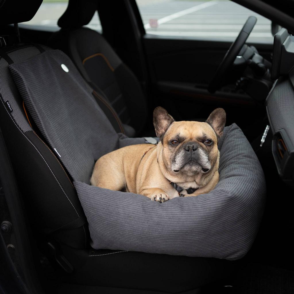 Cord Navy Blue Dog Car Seat