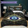 Evil Eye Pattern Bedding uilt Set uilt Cover Pillowcase Home Decoration Birthday Gift (1 * duvet cover + 2 * pillowcase  without core)165