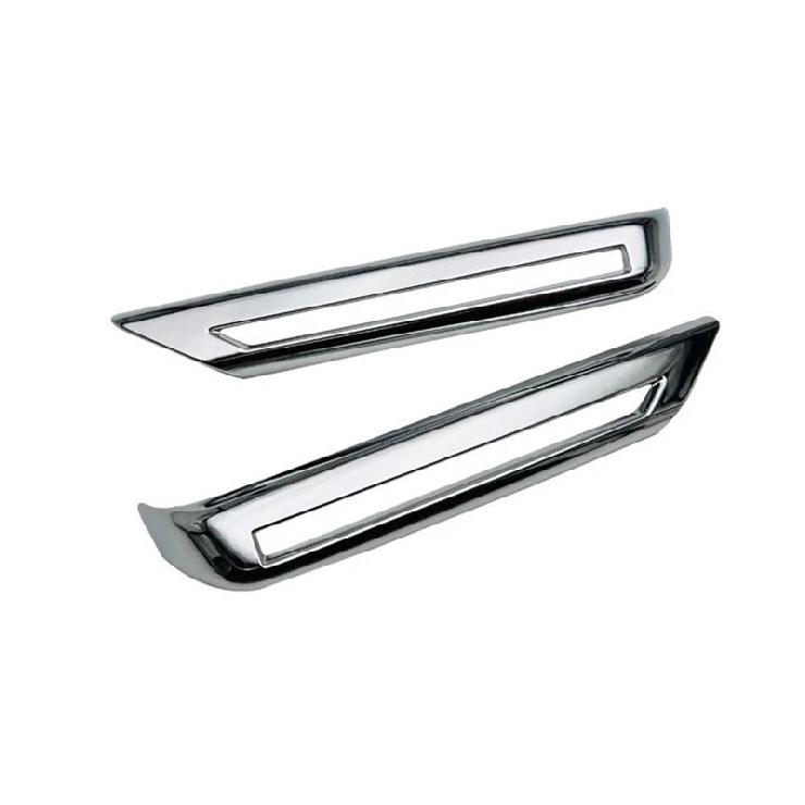 For Daihatsu Tanto  LA650S/LA660S   ABS Chrome Front Fog Light Lamp Cover Trim Molding Bezel Garnish