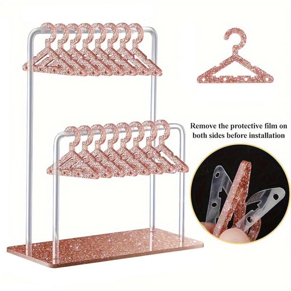 Detachable Dangle Earrings Display Racks Clothes Hanger Ear Studs Stand  Desktop Display
