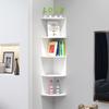 Wall-Mounted Triangular Corner Shelf Rack - Multi-Layer Kitchen Storage Bookshelf