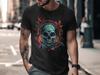 Skull Headphones T-Shirt - Unique Music Lover Graphic Tee