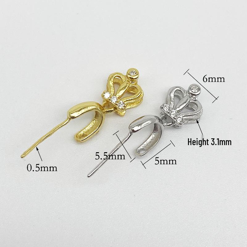 S925 Sterlingsilber Jade Buddha Anhänger Verschluss - DIY Zubehör