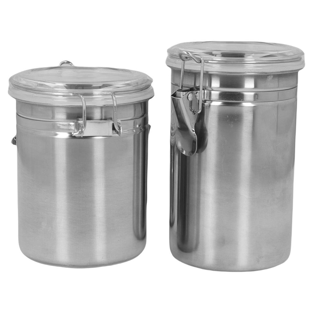 4 szt. Hermetyczny pojemnik do przechowywania żywności Pojemnik do przechowywania ze stali nierdzewnej na ziarna kawy Herbatę Mleko w proszku