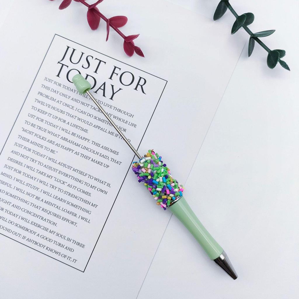 Cute Rotating Bead Pen - Colorful Candy Needle DIY Party Pen