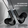 3.5mm Wire Headphone Headset with Mic Wired Headphones Heavy Bass In Ear Stereo Wired Earphone Earbuds Wire Game Phone Earphones