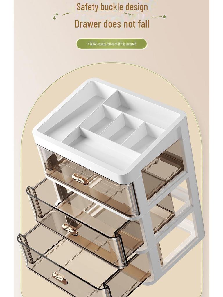 Plastic Drawer Desktop Organizer for Stationery and Cosmetics