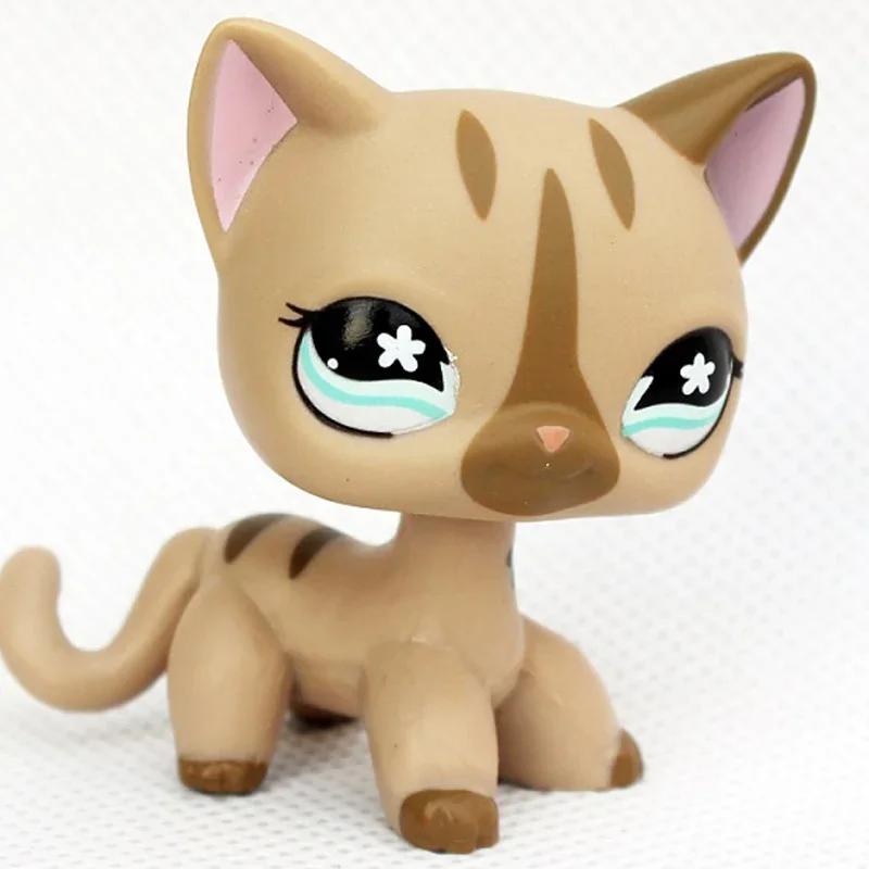 Rare Littlest Pet Shop Lps Toy Toy Mini Stands Short Hair Kitten Old Figures Collection Al Bobble Head Toy