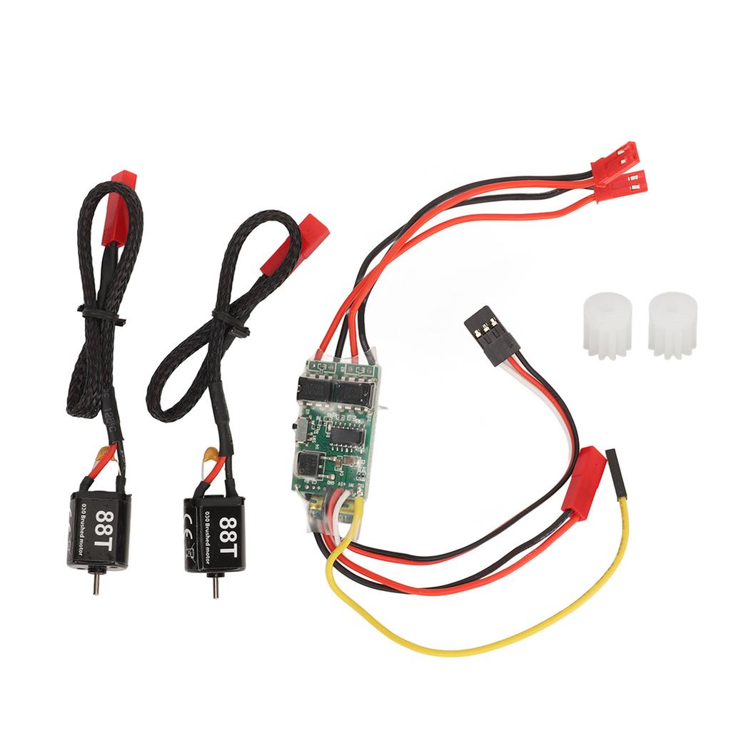 10A Brushed ESC Efficient Dual Way Bidirectional 88T Electric Speed Controller for RC Model Ship
