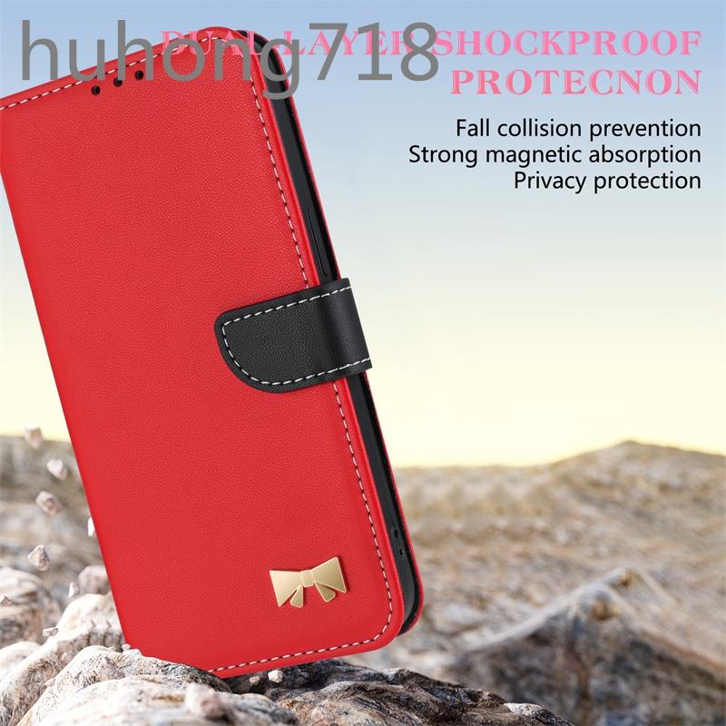 For Iphone 14 15 16 17 Plus Pro Max 16E Phone Case Flip Leather Package Wallet Card Slots Stand Shockproof Protection Cover Casing