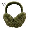 Warm Head Accessories for Winter Women's Ear Muffs, Soft Faux Rabbit Fur Warmers Adjustable Fuzzy Muffs Cycling Sports Commuting, Plush Fluffy