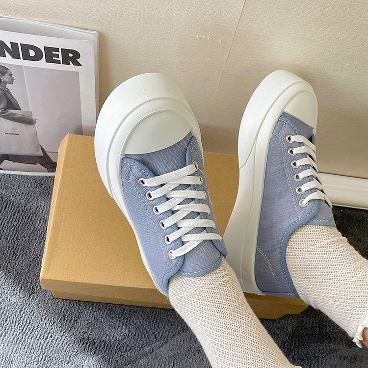 Damen Canvas Schuhe Sommer Klassisch Neue Einfarbige Belüftungsplattenschuhe Ins Modische Casual Weiße Schuhe