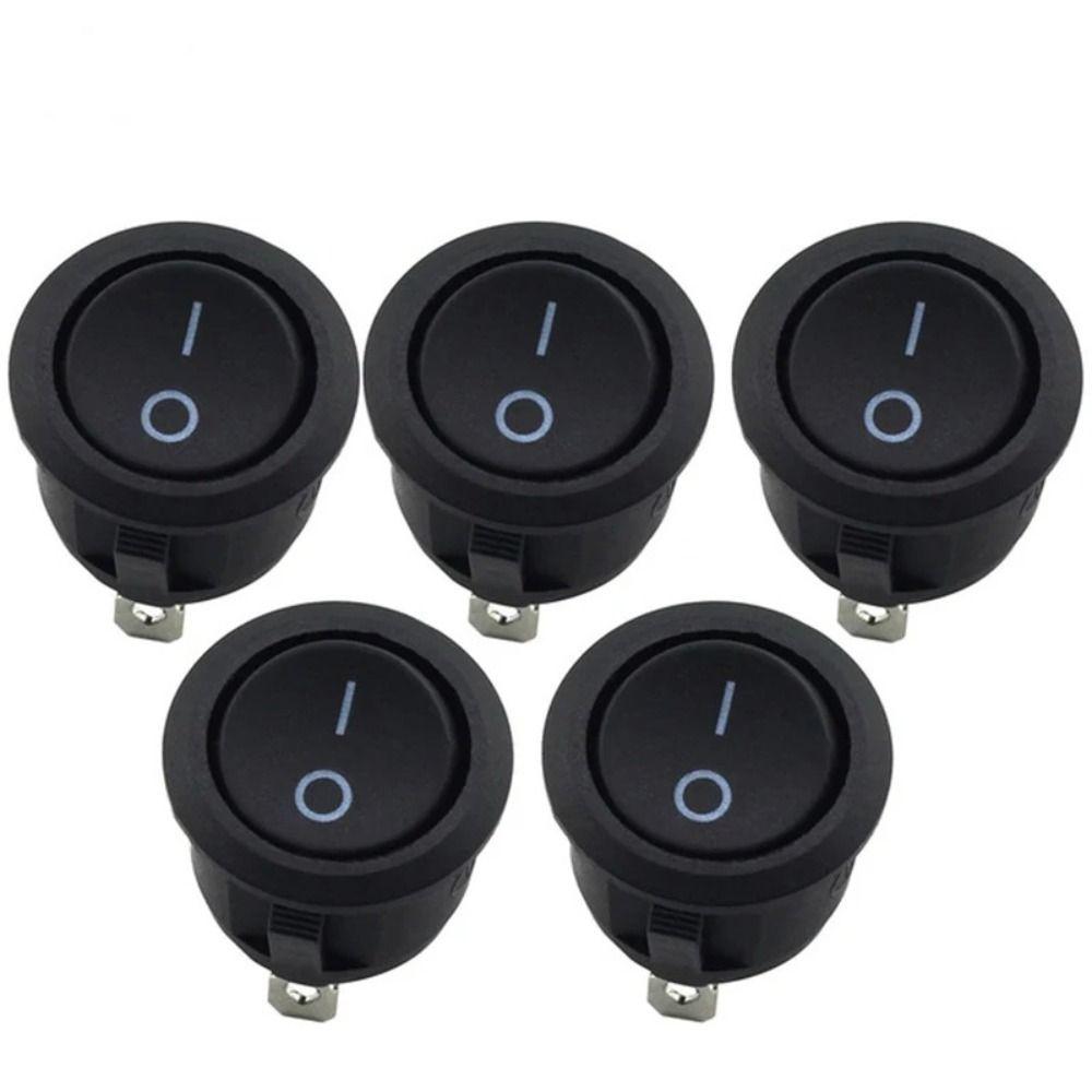 2 Pin Rocker Boat Switch Round Car Auto Boat Switches ON-OFF Snap-in Toggle Switch  Car Auto Boat