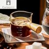75ml Heat-resisting Glass Espresso Measuring Cup Double/Single Mouth Glass Milk Jug With Handle Glass Scale Measure Mugs