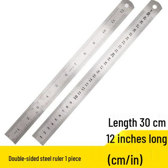 33cm Old-Fashioned Bamboo Ruler for Sewing & Clothing
