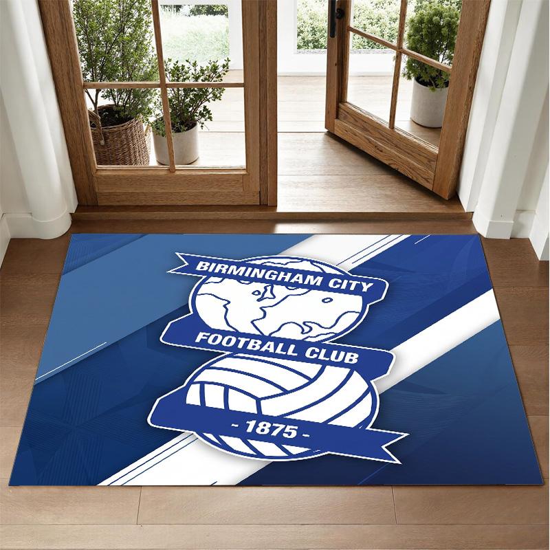 Birmingham City Design Crystal Velvet Rug Soft Decorative Mat for Bedroom Entrance