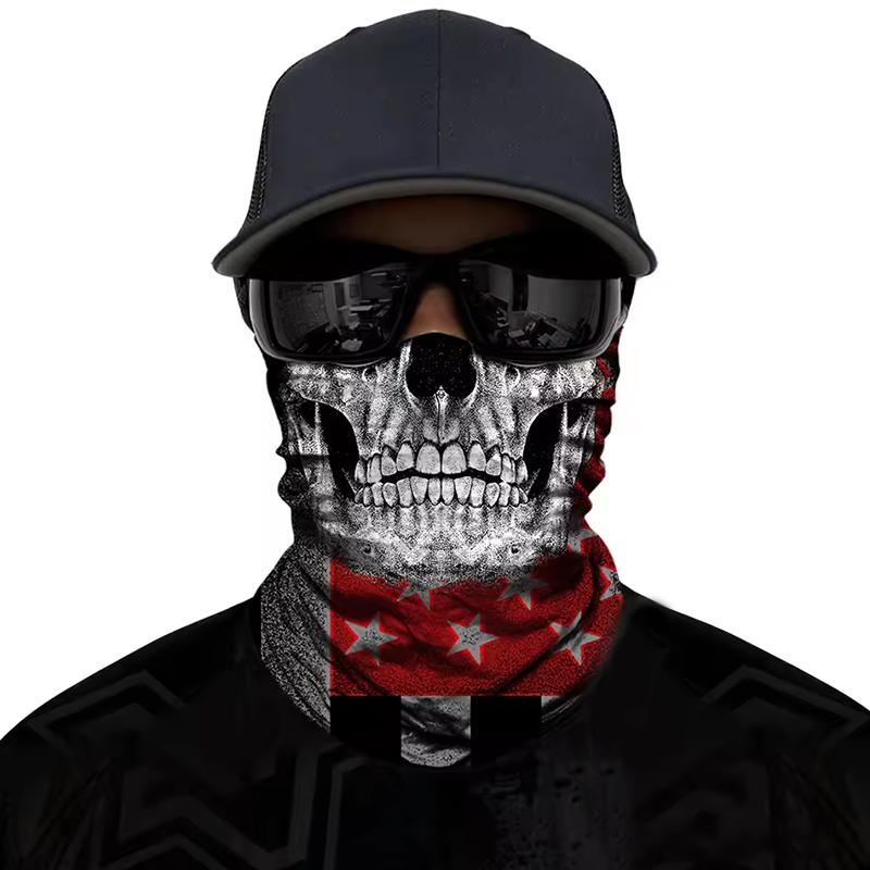 1Pc Bandanas Motorbike Headband Skull Polyester Scarves Face Shield Cycling Face Masks Motorcycle Biker Mask