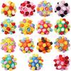 Interactive Scented Puzzle Ball Toy Dogs - Rubber Treat Dispensing Snuffle With Colorful Designs