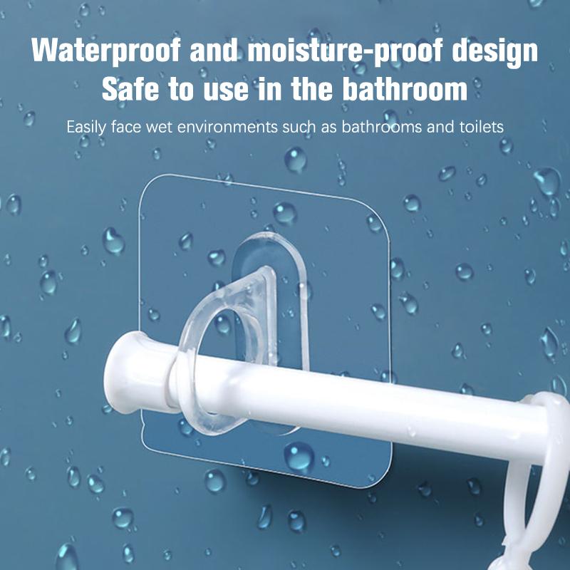 1/4/8/10Pcs Wall-Mounted Multifunctional Hooks Free Punching Seamless Paste Rack