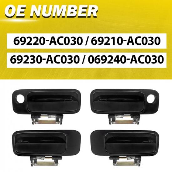 For 2000-2004 Toyota Avalon Non Painted Front & Rear Outside Door Handle Set 4 K