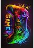 Gaming Controller Design Carpet Esports Room Decoration Floor Mat Non-Slip Bathroom Entrance Area Doormat Children Bedroom Rugs